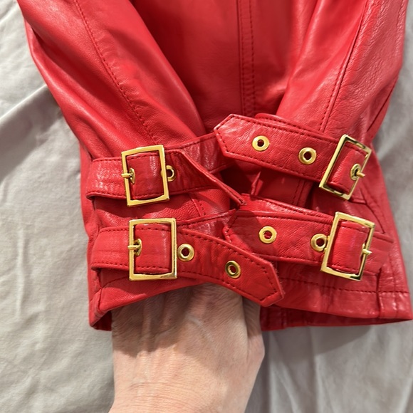 Italian LEATHER buttery soft Moto style jacket - Picture 10 of 16